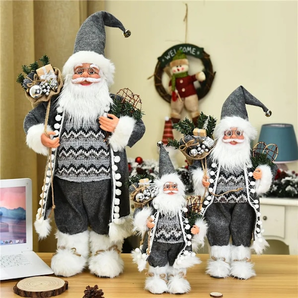 jul stor tomte dockor prydnader stående tomten figurer docka