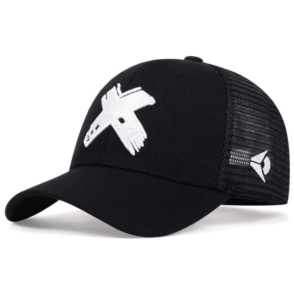 Sommar Män Mesh Baseboll keps Utomhus Sport X Letter Snapback Hatt för Kvinnor Unisex Andningsbara kepsar