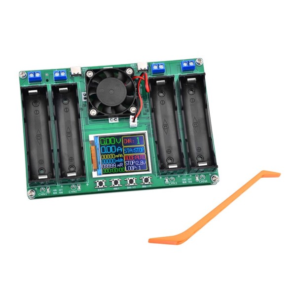 Batteri Kapacitet LCD Tester Digital Display Litium Batterier Ström Detektor Tester
