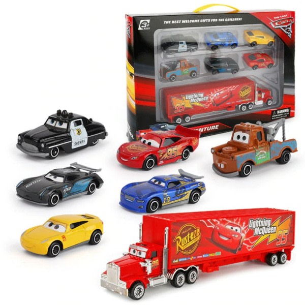 Lightning Mcqueen Uncle kuorma-auto Jackson Storm Diecast Metal Auto Malli lelut