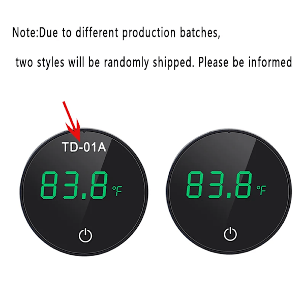 Akvarium Termometer LCD Digital Extern Termometer Laddning Typ-C Fisk Tank Mini Termometer Hög Precision