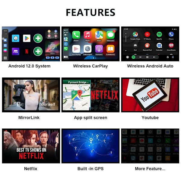 Android 13 CarPlay Smart Ai Box Android Wireless CarPlay