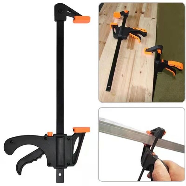 Træbearbejdning Work Bar Clamp Clip Kit 4 Tommer Quick Ratchet Release Speed Squeeze Hand Treworking Tools