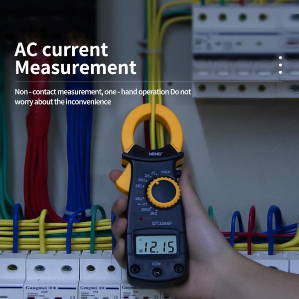 Digital Amper Klämma Mätare Multimeter NCV Ström Klämma Tång Voltmätare Amperemeter