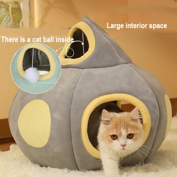 Creative Cat Bed Tunnel Fallbar Luftskepp Format Husdjur Interaktiva Lek leksaker