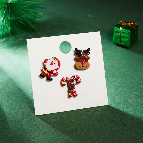 God jul broscher set för kvinnor jul strumpor jul träd älg emalj emblem liten brosch