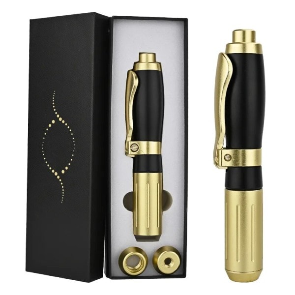 2IN1 0,3ml 0,5ml Hög Tryck Hyaluron Penna Läppfyllare Atomizer Nållös Atomizer Rynkla borttagning Hudvård Verktyg