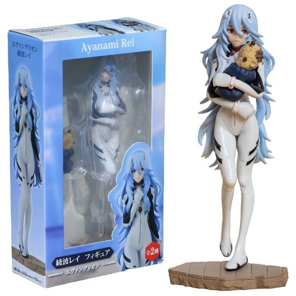 Evangelion EVA Ayanami Rei's Lang Hår Version Action Figur Legetøj