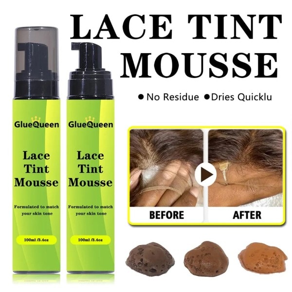 Front Blonder Paryk Lim Vandfast Tint Mousse Hår Voks Stick Klæbemidler Fjerner Tint Spray