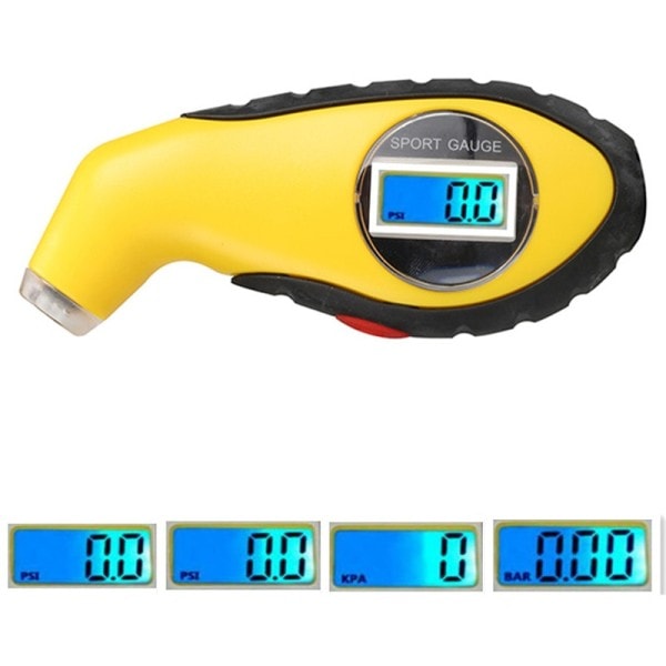 Dekktester manometer barometre verktøy for bil motorsykkel KPA BAR luft trykk måler
