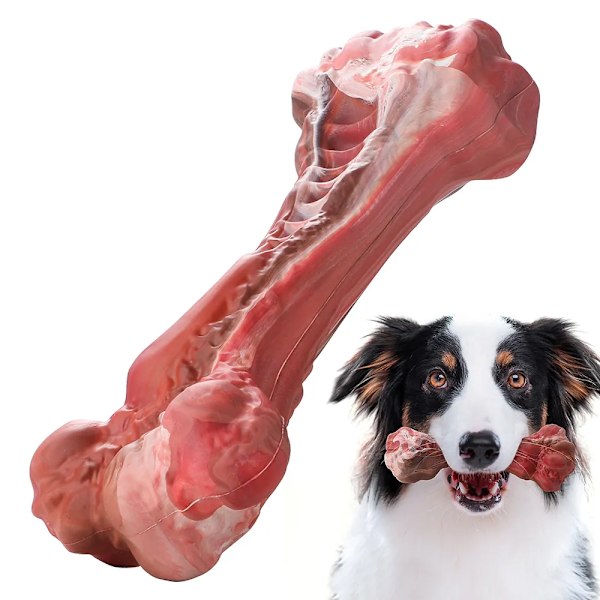 Kjæledyr hund leketøy for tygger godbit dispensering holdbart gummi tannbørste rengjøring leketøy