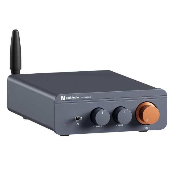 Bluetooth Ljud Power Förstärkare 300W x2 Mini HiFi Stereo Klass D Amp Bas Diskant