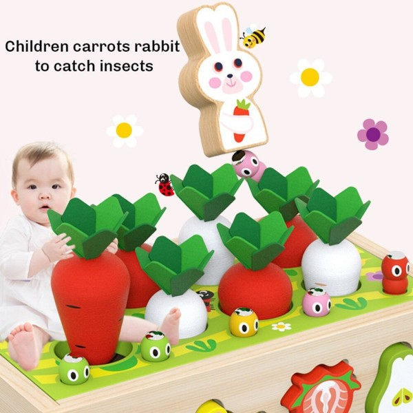 Tre Matchende Leker Barn IQ Eske Form Kognisjon Pull Radish Leketøy
