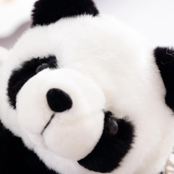 Simulering 32cm Panda Ryggsekk Jenter Gutter Plysj Justerbar Skolevesker Fylt Dyr veske