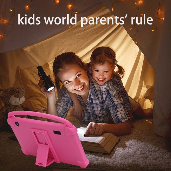QPS Q1K 7 tum Android Kids  Surfplatta 2800mah 1GB 16GBROM WIFI Quad Core Android 10