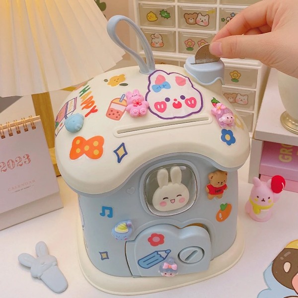 Creative Kids DIY Raha Pankki Lelut Piggy Pankki Raha Säästö Pukku Kolikot Pankit Kolikon laatikko
