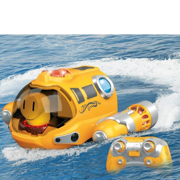 Fjärrkontroll Motorbåt Vattentät Spray Sim Pool Bad RC Ångbåt