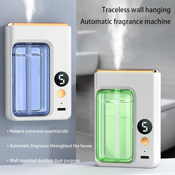 Automatisk Diffuser Aromaterapi Bil Parfyme med Display Essential Olje Luftfukter