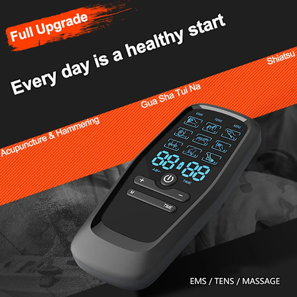Hög kvalitet Tens Muskel stimulator premium Elektrisk EMS Akupunktur Kroppsmassage Digital terapi Maskin Elektro stimulator