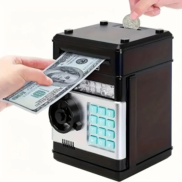 Elektronisk Piggy Bank Lösenord Safe Box Pengar Lådor För Barn Digitala Mynt Kontanter Spara Safe Insättning Atm Machine