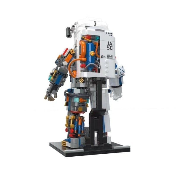 3D Halvkrop Robot Rum Astronaut Model Legetøj Robot Rummand Bygningsblokke