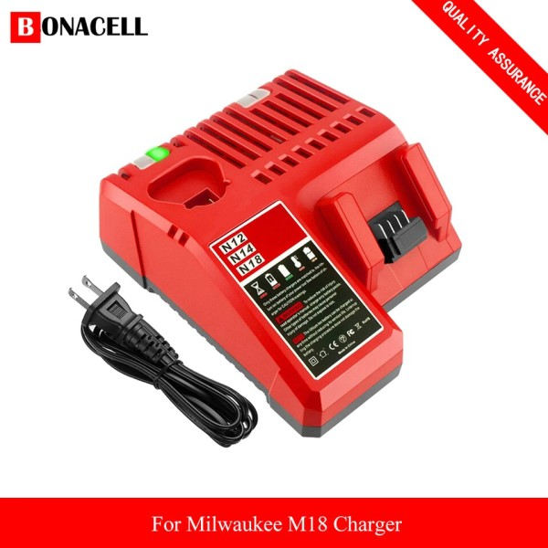 18V For Milwaukee M18 Batteri M18B6 XC 7.0 Ah Li-Ion 48-11-1860 48-11-1852 Eller Oplader