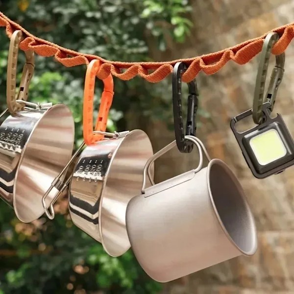 10 stykker Taktisk Ryggsekk Spenne Rask Taktisk Karabinkrok Plast Krok D Shape Mosqueton EDC Gear for Utendørs Camping Tilbehør