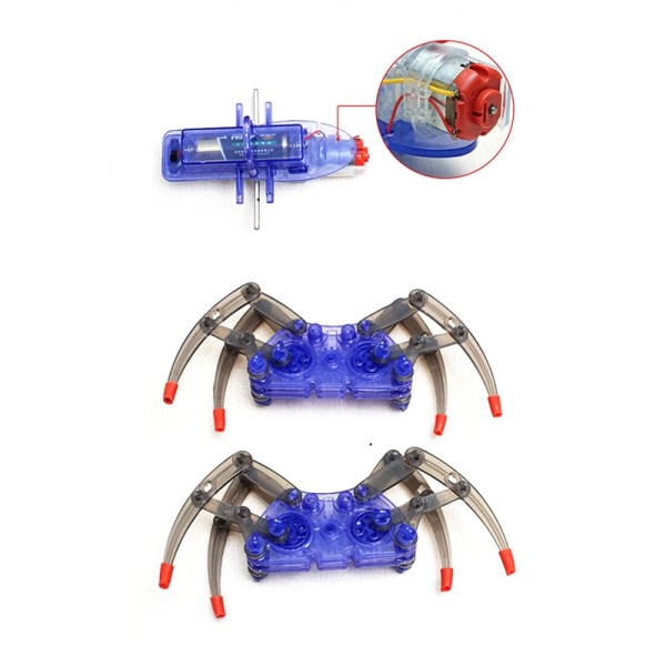 Sett sammen ligent elektrisk edderkopp robot leketøy pedagogisk gjør-det-selv sett  puslespill leker