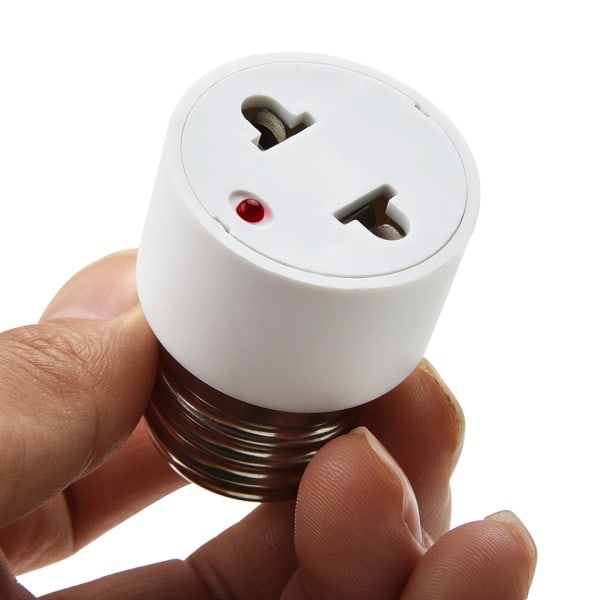 E27 Glödlampa Till US/EU Plug Light Fixtur Glödlampa Bas Lampa Sockel Adapter Konvertera
