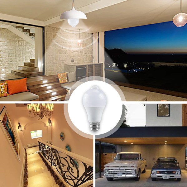 85-265V E27 PIR liike anturi lamppu 12W 15W 18W LED polttimo liiketunnistimella
