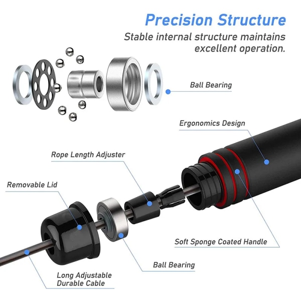 Skipping Reb Speed For Børn Og Voksne Hoppe Reb Workout Træning Gear