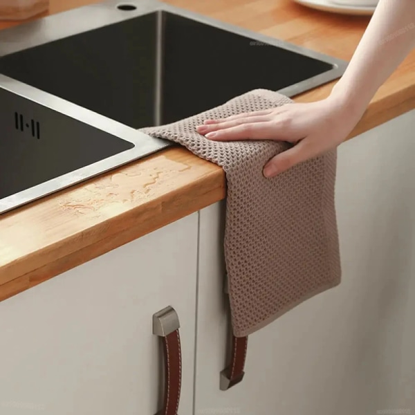 Bomuld køkken håndklæde ultra blødt magisk rengøring klud absorberende rengøring klude fortykket tørke klude