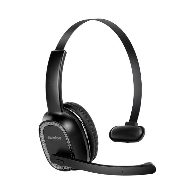 Call Center Headset med Mic Noise Canceling Hörlurar