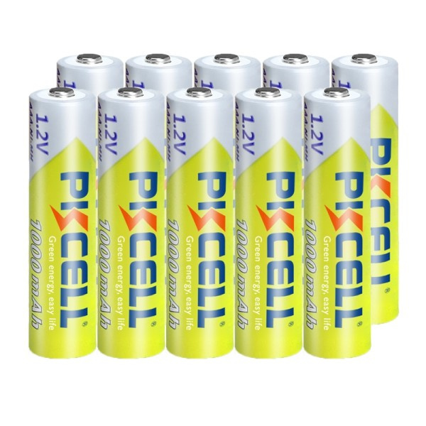 10 STK  1.2V NI-MH AAA Batteri 3A 1000MAH AAA Genopladeligt Batteri