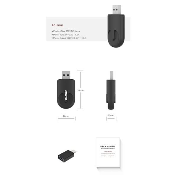 Universal Wireless CarPlay Android Auto Wireless Adapter Smart Mini Box Plug And Play WiFi Hurtig Forbind