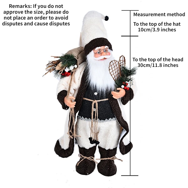Jul Store Julemand Dukker Ornamenter Stående Julemand Figurine Hjem Bryllup Fest