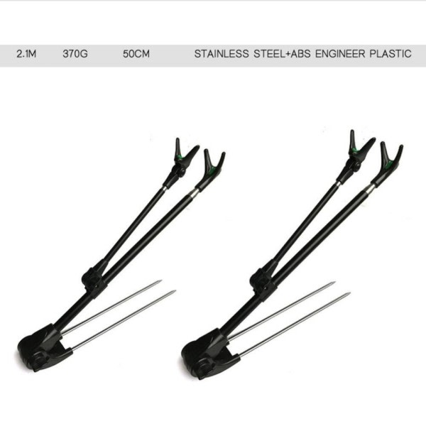 2,1m Teleskop Fiskeri Bracket Stang Holder Bracket Støtte Stativ til fiskestang