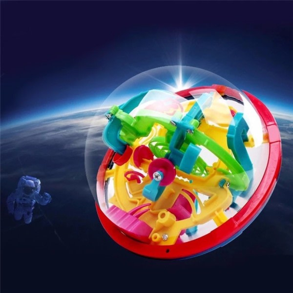 100 Step 3D Magic Maze Intellect Pall Labyrinth Sphere Globe Lelut Lapsille Koulutus Aivot Testeri