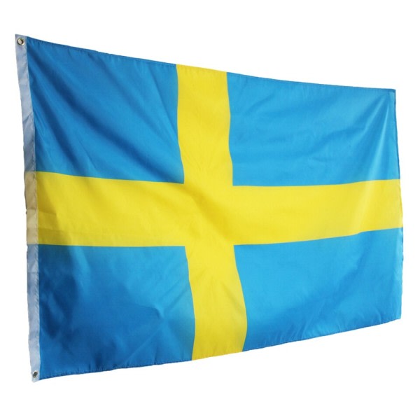 Wave 90X150cm SWE SE Kongeriget Sverige Flag Sverige Flag Banner