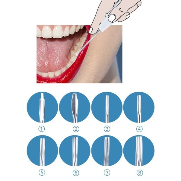 8st set Dental Luxating Lift Hissar Clareador Curved Root Extracting Tandläkare Kirurgiskt Instrument