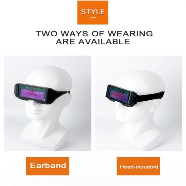 Automatisk Dimmer Svetsning Glasögon Argon Arc Welding Solar Goggles Special Bländskydd glasögon