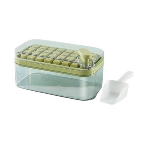 Ice Cube Moulds One Knap Tryk Gather IceMaker Creative Fest Bar Firkant Container Kold Drik Set