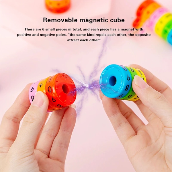 Børn Magnetisk Matematik Digital Læring Pædagogisk Legetøj Magic Intelligens Aritmetik Matematik Puslespil Terning For børn