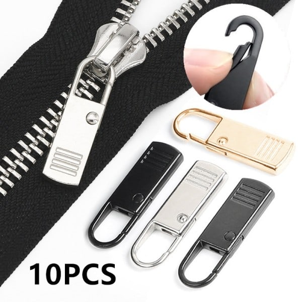 Dragkedja Slider Puller Omedelbar Zipper Reparation Kit Replacement För Trasigt Spänne Rese väska Resväska Zipper Huvud