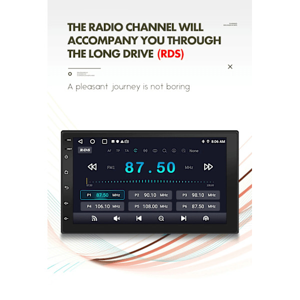 Wireless Carplay Android Auto 2 Din 9" GPS Navigator MP5 Player