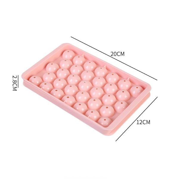 3D Rund Isterning Bakke med Låg Plastik Diamant Stil Is Mold