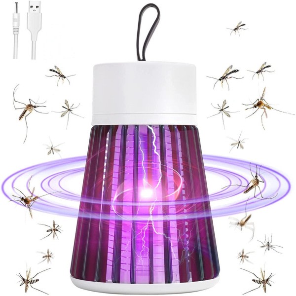 Elektrisk Chock Myggdödare Lampa USB Fly Trap Zapper Insektsdödare Repellent Anti Mygga fälla