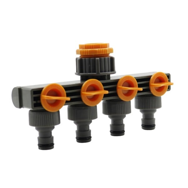 Hage slange kløyver slange kobling hage kløyver vanning adapter 4-veis vann slange koblinger