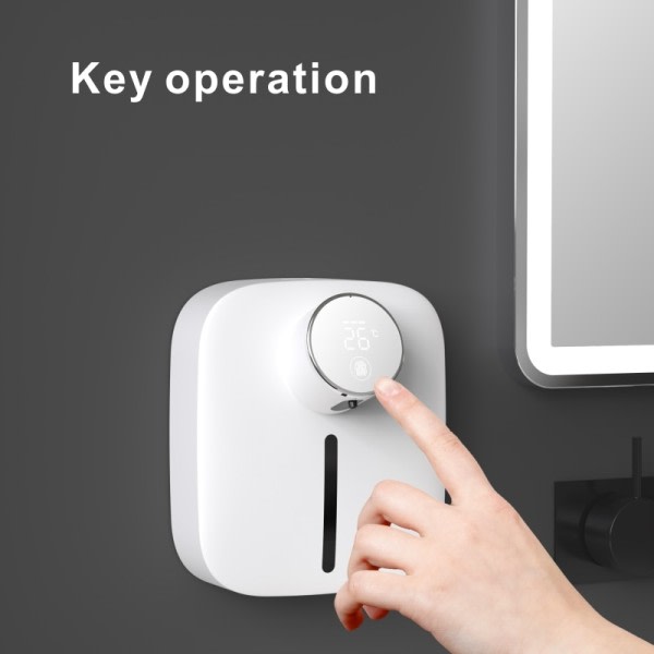 Multifunksjonell vegg montert automatisk infrarød sensor skum såpe dispenser