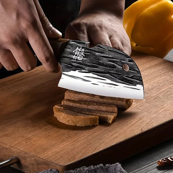 2 delar Premium Smidt Kök Kniv Set - Perfekt för kockar, Fisk, Kött, Frukt & Grönsaksskärning